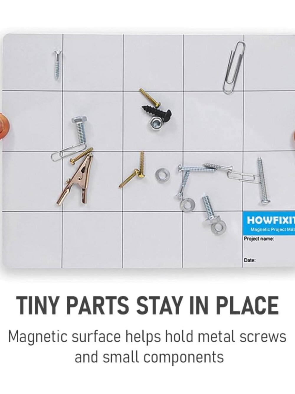 Magnetic Project Mat and Screw Organizer Pad for Electronics Repair, Small Parts - Picture 3 of 7